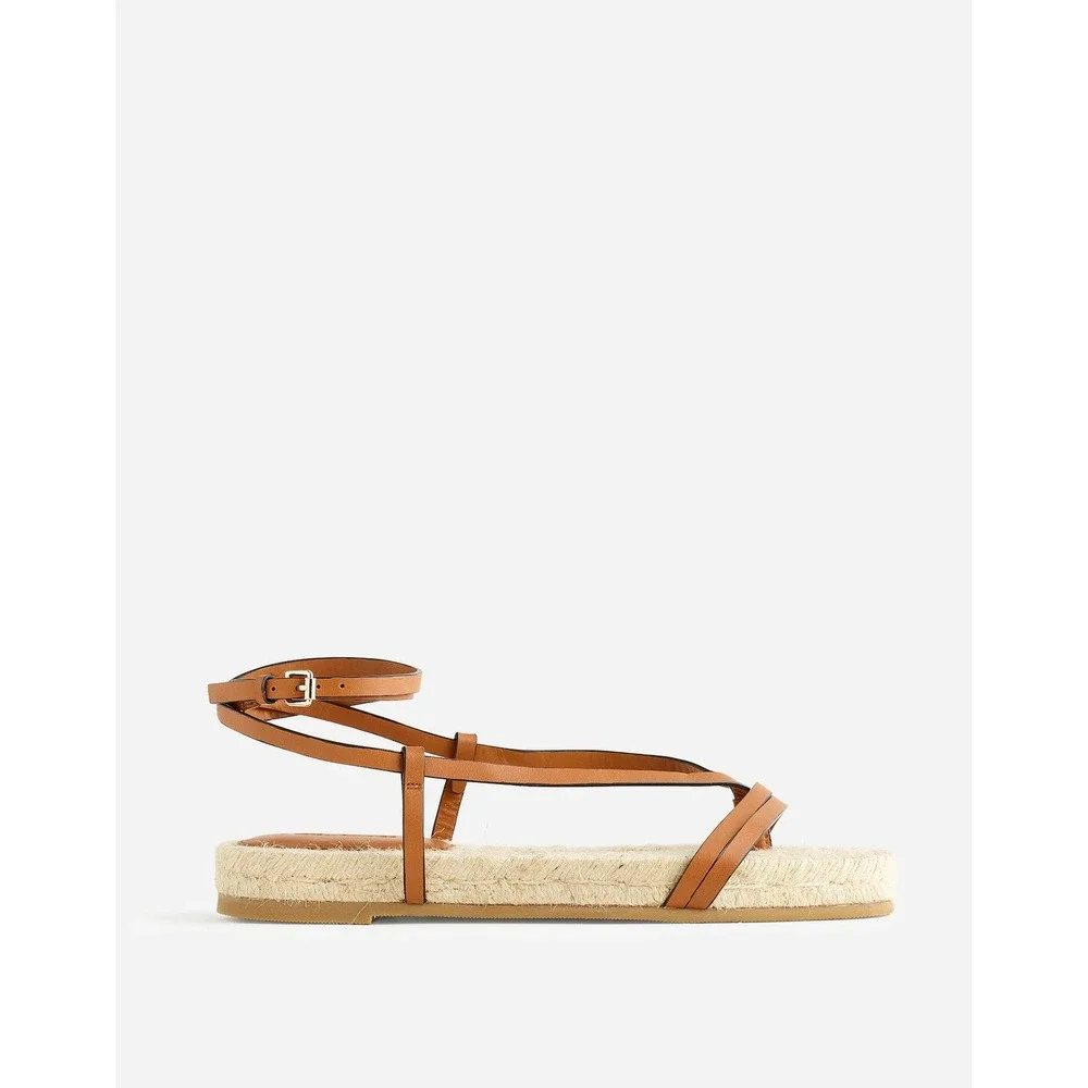NEW Madewell The Mira Espadrille Thong Sandal Ankle Strap Summer‎ Coastal US 9.5